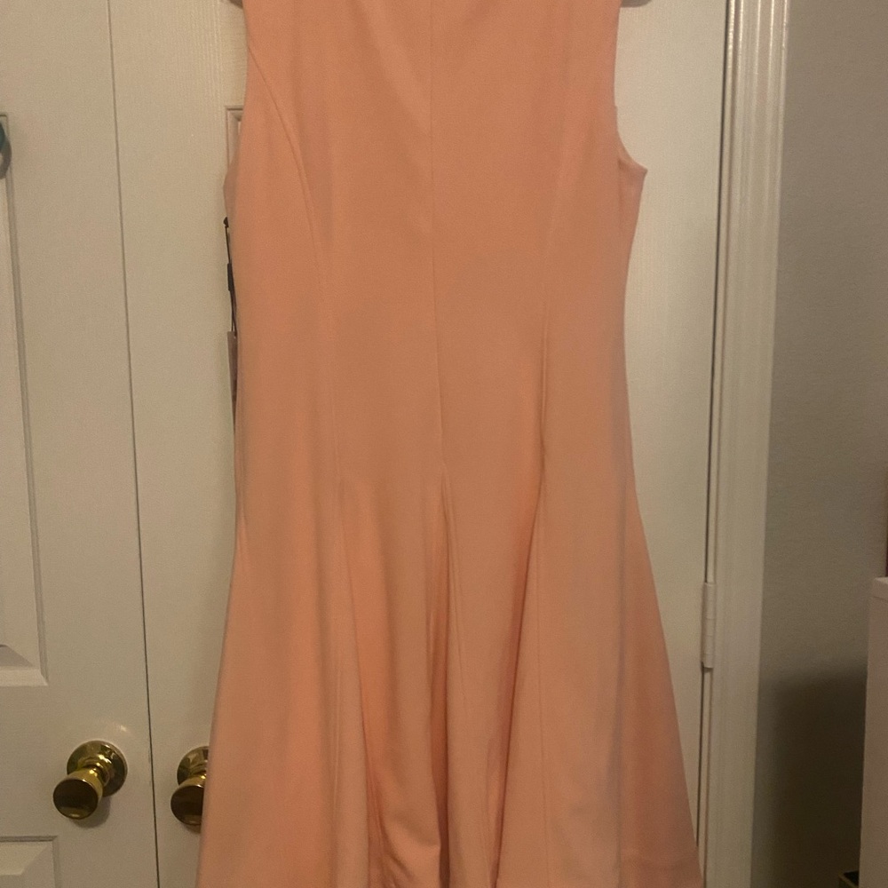 Calvin Klein Pink Sleeveless A-Line Midi Dress